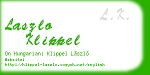 laszlo klippel business card